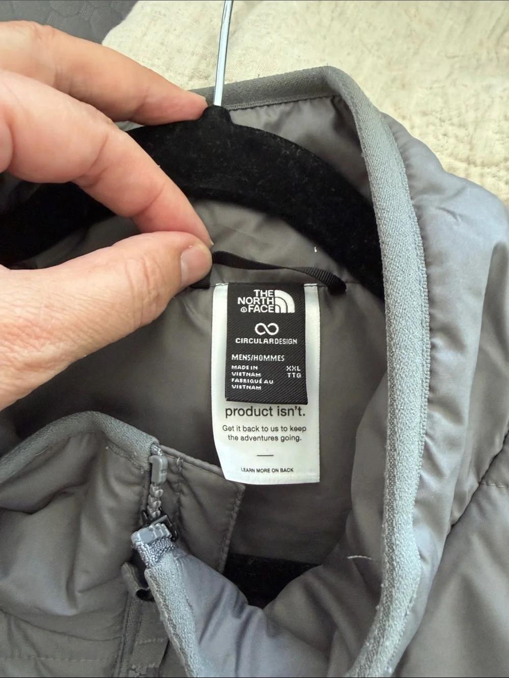 The North Face lightweight quilted